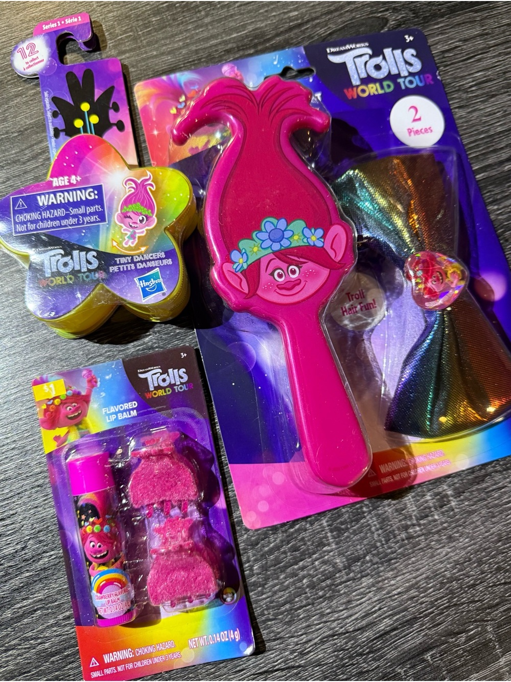 Trolls World Tour Pink Hairbrush & Accessories Set